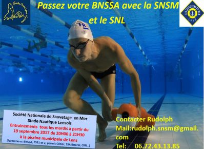Formation-BNSSA-Lens-SNSM Formation BNSSA à Lens avec la SNSM